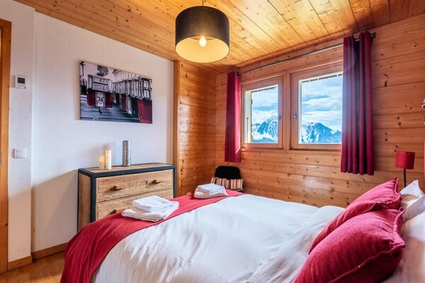 Chalet Tekoa in Manigod: 8 pers., 5 min. van de piste & sauna - thumbnail 3