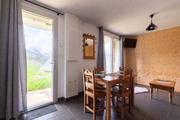 Knusse studio voor 4 in Résidence Belle Sayette, vlakbij de pistes van Germ - thumbnail 3
