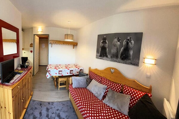 Knus appartement op 100m van de piste in Risoul 1850 voor 6 personen - thumbnail 2