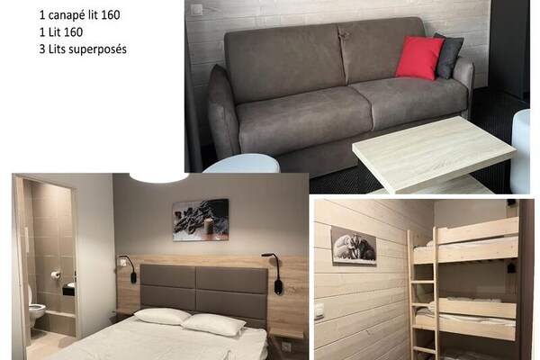 Appartement 50m² op de piste in Les Eaux-Bonnes met zwembad, 7 personen - thumbnail 2