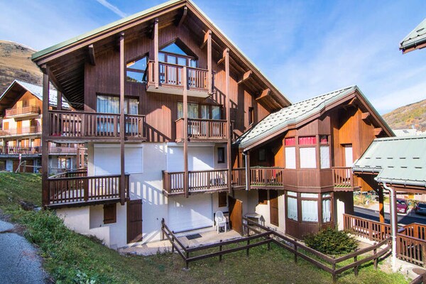 Klein maar fijn appartement in Valloire, 150m van de Sétaz-gondellift - thumbnail 1