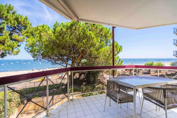 Licht appartement aan de kust van Arcachon met uitzicht op zee - thumbnail 1