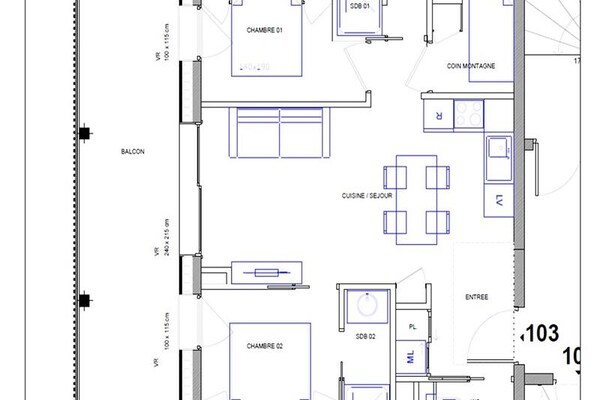 Licht appartement met bergzicht en terras nabij de pistes in St Sorlin - thumbnail 6