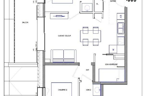 Appartement 6 pers. in St Sorlin d'Arves met balkon en bergzicht - thumbnail 6