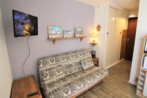 Charmant studio-appartement in hartje Les Saisies, ideaal voor 4 personen - thumbnail 2