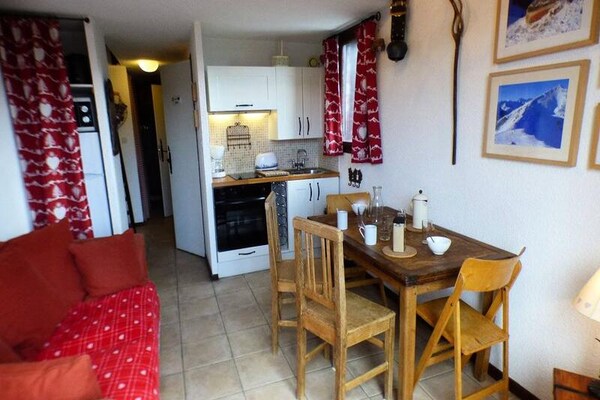 Zonnig studio-appartement op zuiden in Les Arcs, vlakbij de piste - thumbnail 1