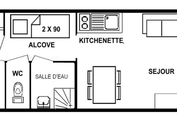 Knus appartement in Hauteluce met balkon en uitzicht op Mont Bisanne - thumbnail 2