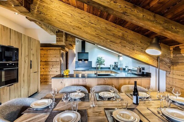 Luxe 8-persoons appartement met privé spa & sauna in Hauteluce - thumbnail 4