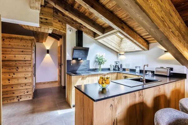 Luxe 8-persoons appartement met privé spa & sauna in Hauteluce - thumbnail 6