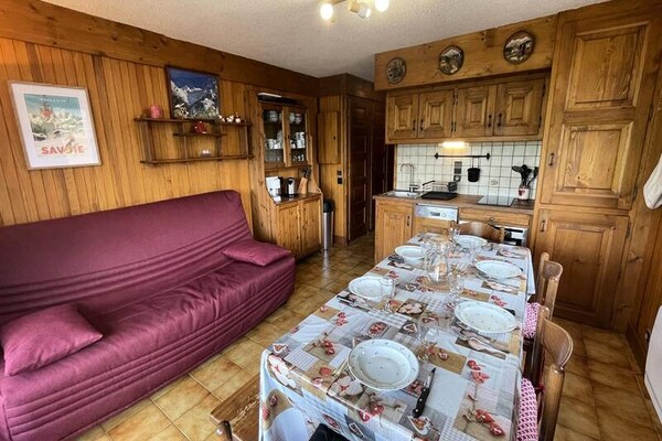 Appartement Hauteluce met panoramisch uitzicht op het Beaufortainmassief - thumbnail 3
