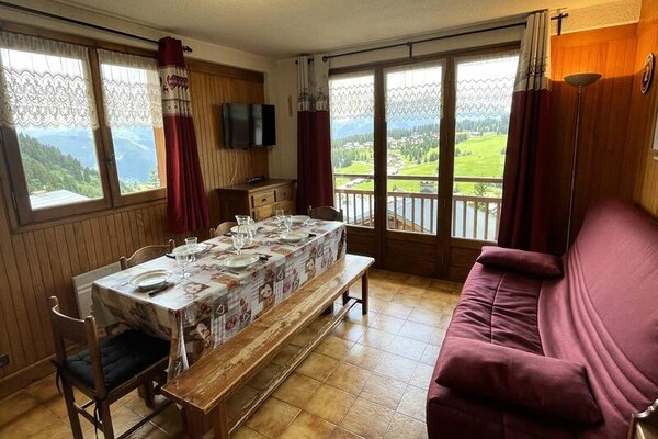 Appartement Hauteluce met panoramisch uitzicht op het Beaufortainmassief - thumbnail 4
