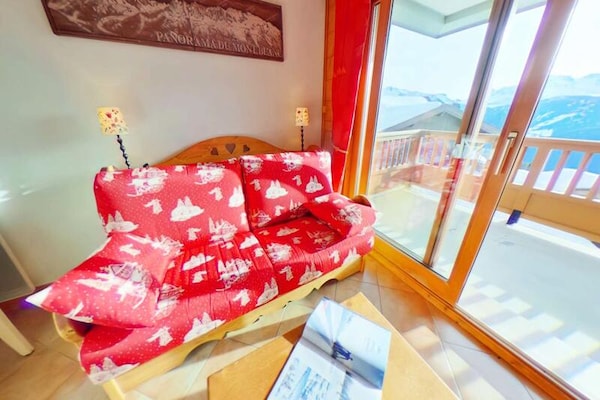 Appartement 7p met balkon, zwembad en uitzicht bij Les Saisies - thumbnail 2