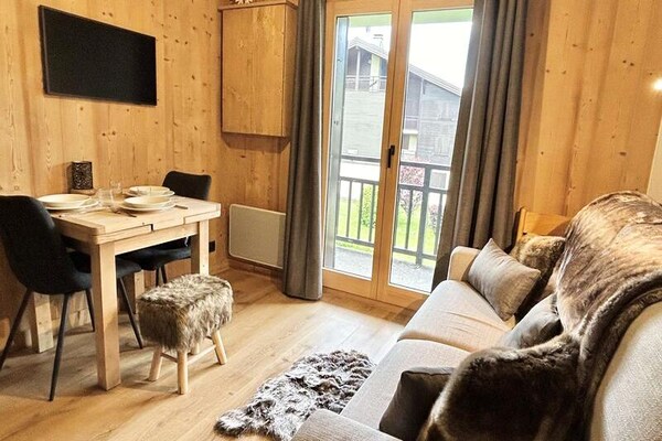 Knus appartement met zuidbalkon nabij de pistes van Megève - thumbnail 3