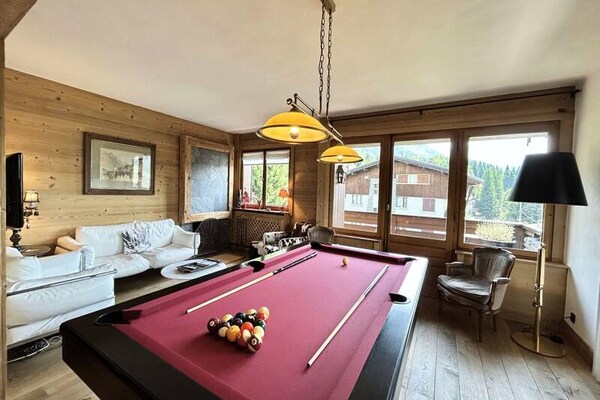 Ruim appartement op 260m van de piste met balkon en pooltafel - thumbnail 2
