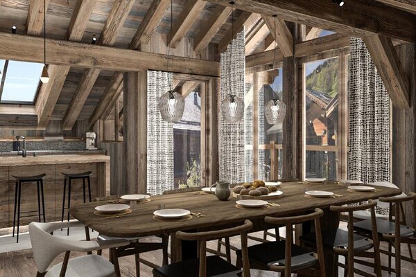 Luxe chalet Résidence Covarel: 323m² wellness in Méribel voor 12 personen - thumbnail 1