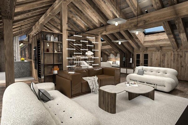 Luxe chalet Résidence Covarel: 323m² wellness in Méribel voor 12 personen - thumbnail 3
