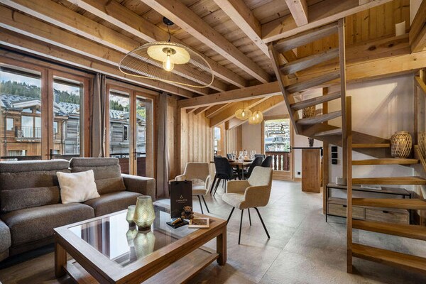 Luxe ski-in/ski-out appartement in Courchevel 1850 voor 6 personen - thumbnail 1