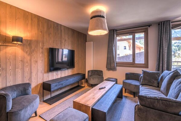 Luxe appartement Megève met uitzicht op de Mont Blanc, 8 personen - thumbnail 3
