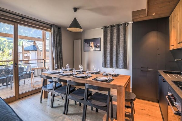 Luxe appartement Megève met uitzicht op de Mont Blanc, 8 personen - thumbnail 4