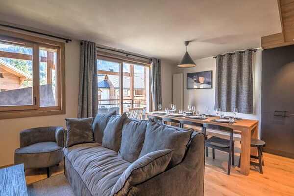 Luxe appartement Megève met uitzicht op de Mont Blanc, 8 personen - thumbnail 6