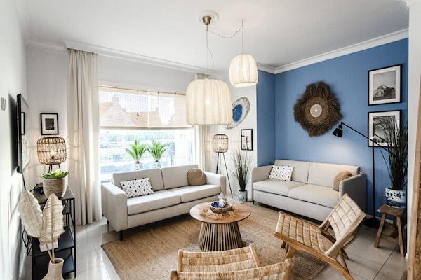 South Beach House: Modern appartement op begane grond, 250m van het strand - thumbnail 1
