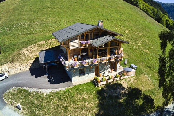 Chalet La Chalee: Ski-in/ski-out in Espace Diamant met uitzicht op Mont Blanc - thumbnail 5