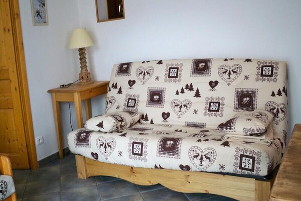 Rustiek appartement in Serroz met balkon, op 1,4 km van Valloire - thumbnail 1