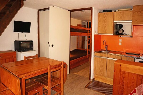 Knus appartement voor 6 in Les Orres, vlakbij de skilift - thumbnail 5