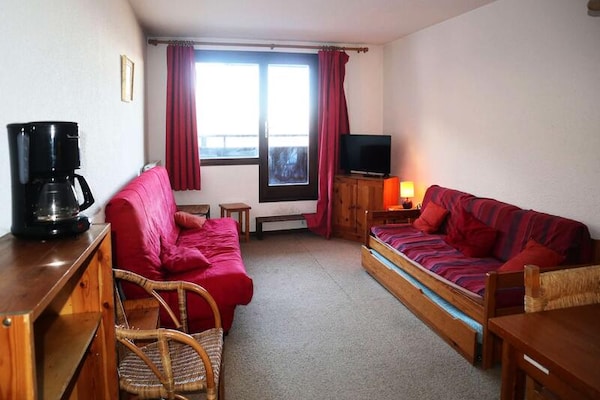 Studio-appartement op de piste in Les Orres 1650 met panoramisch uitzicht - thumbnail 4