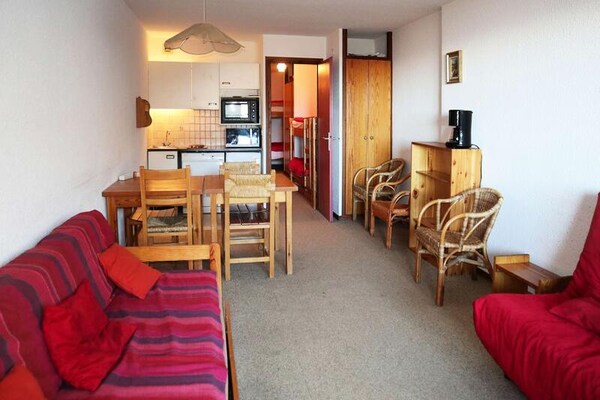 Studio-appartement op de piste in Les Orres 1650 met panoramisch uitzicht - thumbnail 5