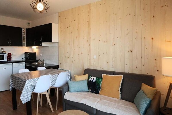 Appartement 6 pers. aan de piste in Les Orres met zwembad en sauna - thumbnail 4