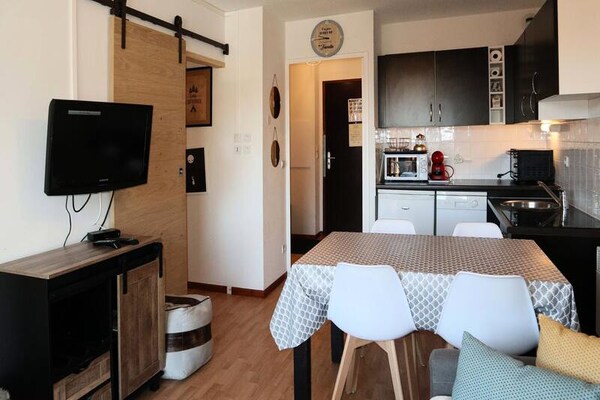 Appartement 6 pers. aan de piste in Les Orres met zwembad en sauna - thumbnail 5