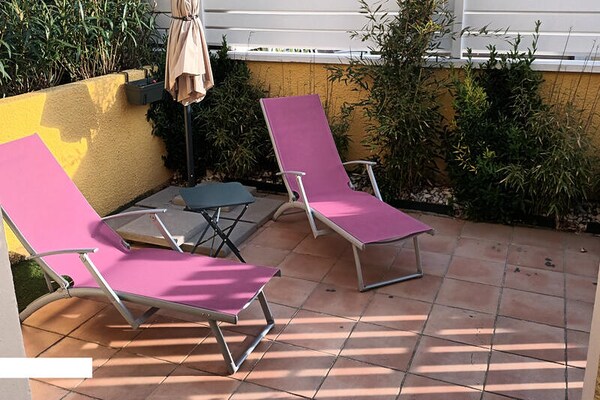 Naturistisch appartement met airco en privéterras in Agde, Occitanië - thumbnail 3