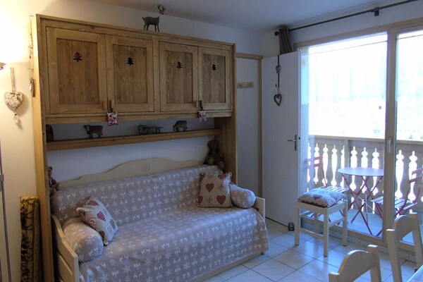 Résidence Cheval Blanc: Gezellig appartement in Valfréjus, 200m van de piste - thumbnail 3