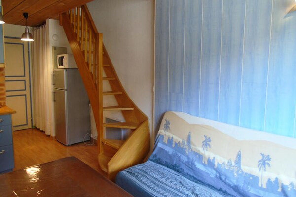 Knus mezzanine-appartement op 20 meter van de piste in Valfréjus - thumbnail 2