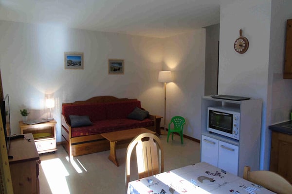 Alpenappartement 6p met balkon en uitzicht op Vanoise, vlakbij de lift - thumbnail 1