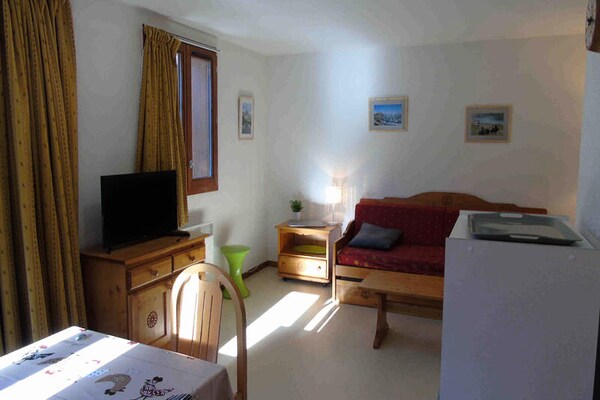 Alpenappartement 6p met balkon en uitzicht op Vanoise, vlakbij de lift - thumbnail 4