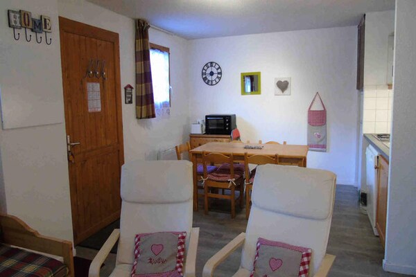 Knus appartement voor 6 in Valfréjus, 200m van de skilift - thumbnail 2