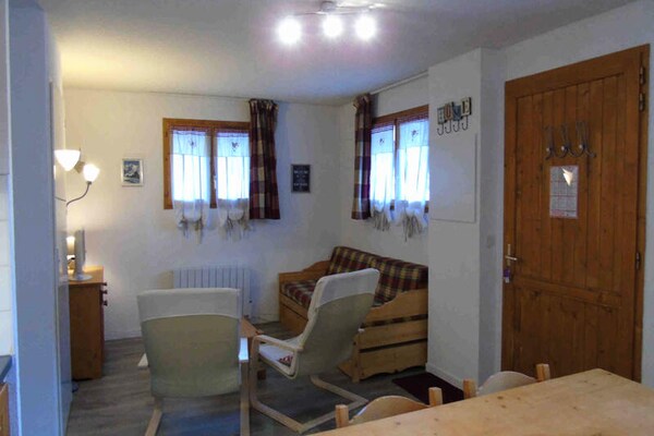 Knus appartement voor 6 in Valfréjus, 200m van de skilift - thumbnail 4