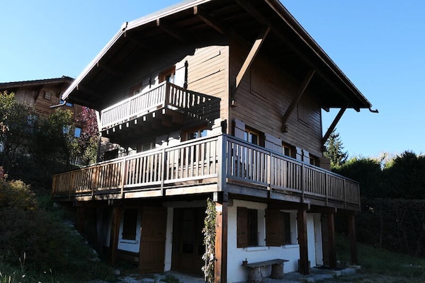 Vrijstaand chalet met Mont Blanc uitzicht voor 7 personen bij Saint-Gervais - thumbnail 1
