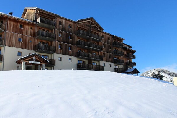 Knus appartement voor 6 in Superdévoluy met uitzicht op de pistes - thumbnail 5