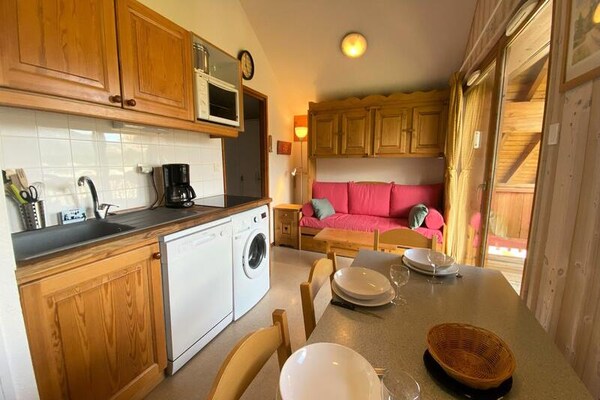 Knus appartement op 200m van de piste met uitzicht op de Pic de Bure - thumbnail 5