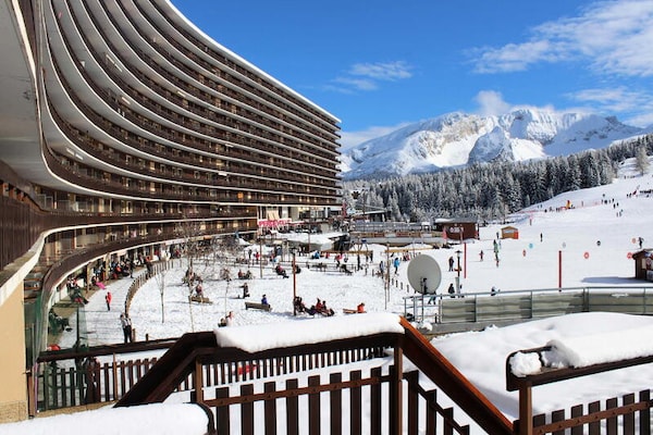 Knusse studio aan de piste in Superdévoluy met panoramisch bergzicht - thumbnail 1