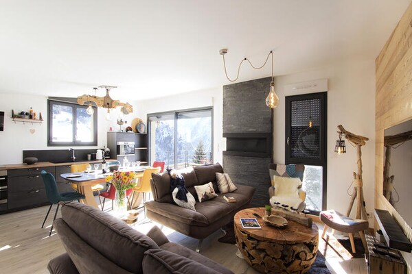 Ruim appartement voor 9 personen met uitzicht op Muzelle-gletsjer in Vénosc - thumbnail 4