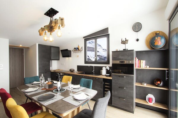 Ruim appartement voor 9 personen met uitzicht op Muzelle-gletsjer in Vénosc - thumbnail 5