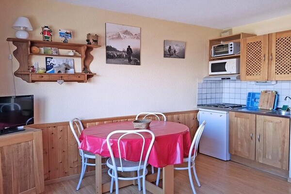 Knus appartement op de berg in Puy St Vincent, vlakbij de piste - thumbnail 6