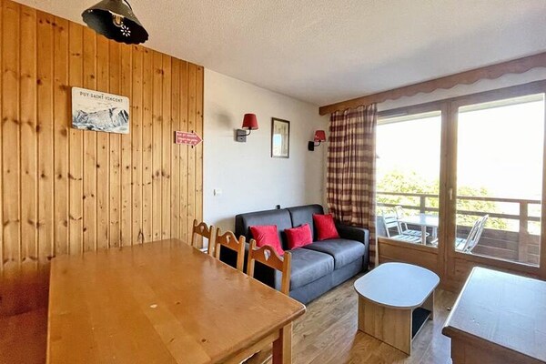 Alpenappartement 6p met terras, zwembad en directe piste-toegang in Puy St Vincent - thumbnail 3