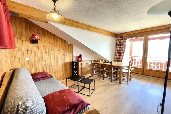 Knus appartement voor 6 aan de piste in Puy Saint Vincent 1800 - thumbnail 5