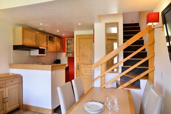 Duplexappartement 6p met zuidbalkon, zwembad & directe piste in Belle Plagne - thumbnail 5