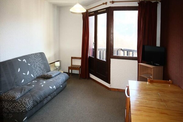 Appartement op de piste in Les Orres met zuidbalkon en adembenemend uitzicht - thumbnail 2